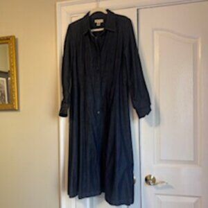 Madewell Seamed Midi Shirtdress Denim